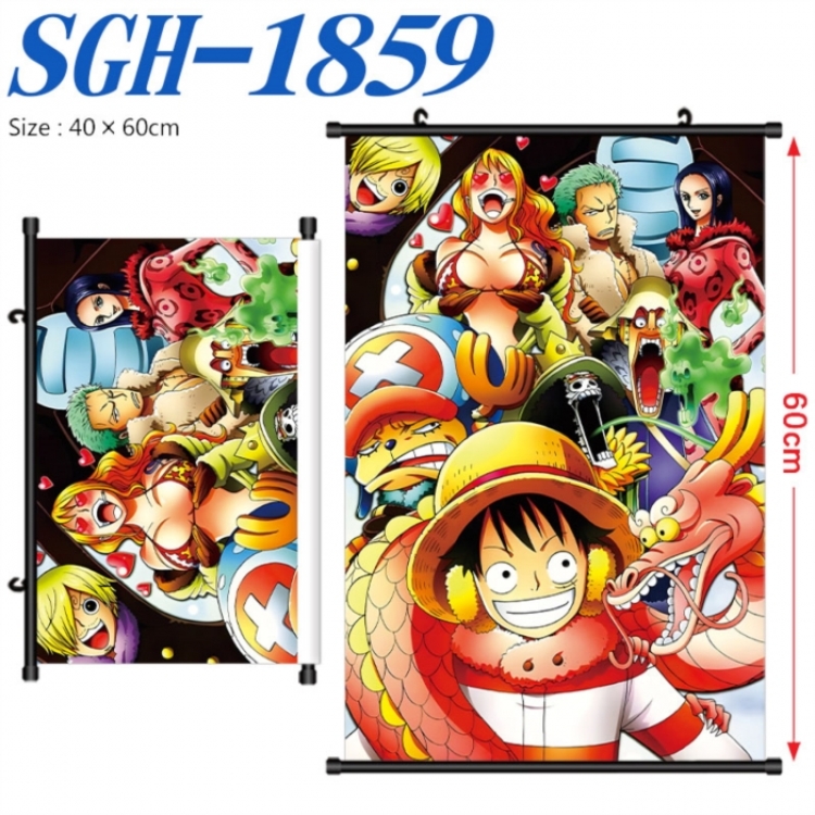 One Piece Anime digital printed pole style hanging picture Wall Scroll 40x60cm