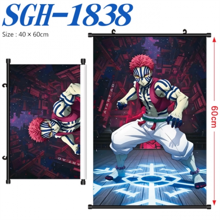 Demon Slayer Kimets Anime digital printed pole style hanging picture Wall Scroll 40x60cm