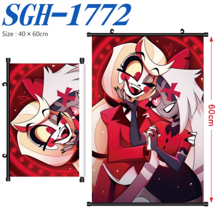 Hazbin Hotel Anime digital printed pole style hanging picture Wall Scroll 40x60cm