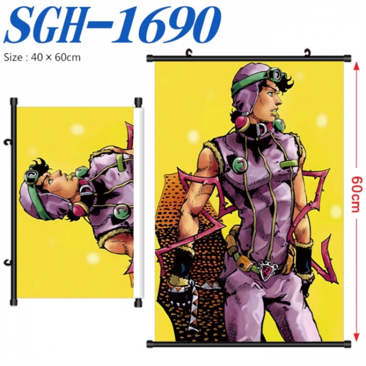 JoJos Bizarre Adventure Anime digital printed pole style hanging picture Wall Scroll 40x60cm