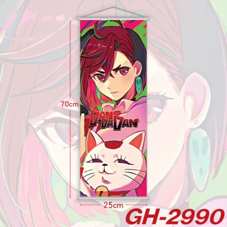 DANDADAN Plastic Rod Cloth Small Hanging Canvas Painting Wall Scroll 25x70cm price for 5 pcs