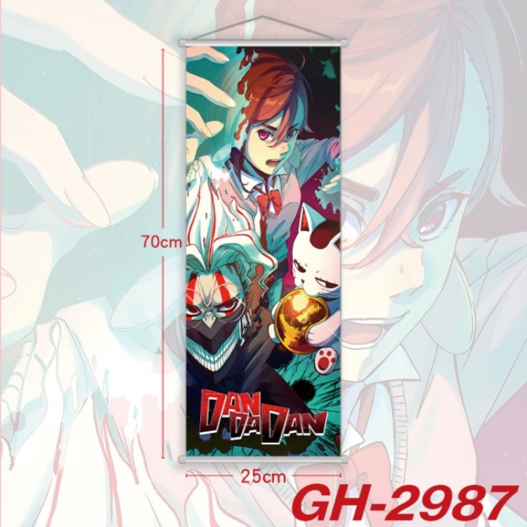 DANDADAN Plastic Rod Cloth Small Hanging Canvas Painting Wall Scroll 25x70cm price for 5 pcs