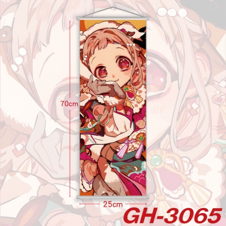 Toilet-bound Hanako-kun Plastic Rod Cloth Small Hanging Canvas Painting Wall Scroll 25x70cm price for 5 pcs