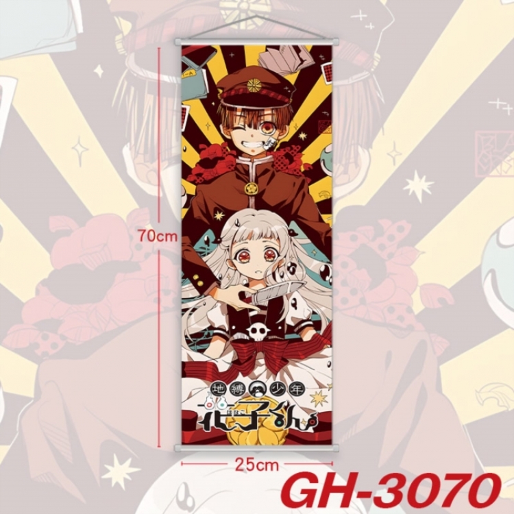 Toilet-bound Hanako-kun Plastic Rod Cloth Small Hanging Canvas Painting Wall Scroll 25x70cm price for 5 pcs