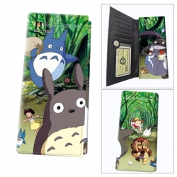 TOTORO Anime wallet long wallet buckle storage bag 18.5x9.5x2CM 100g