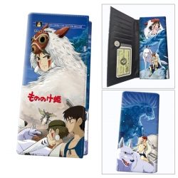 Princess Mononoke Anime wallet long wallet buckle storage bag 18.5x9.5x2CM 100g