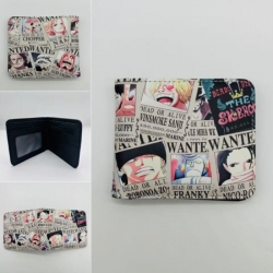 One Piece Full color Two fold short card case wallet 11X9.5CM  