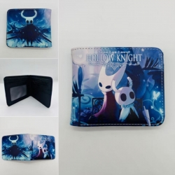 hollow knight Full color Two fold short card case wallet 11X9.5CM  