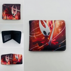 hollow knight Full color Two fold short card case wallet 11X9.5CM  