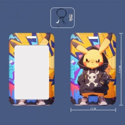 Pokemon 3D embossed hard shell card holder badge keychain price for 5 pcs