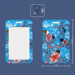 Lilo & Stitch 3D embossed hard shell card holder badge keychain price for 5 pcs
