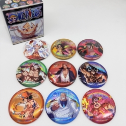 One Piece Anime Merchandise Blind Box Badge Box 75mm a set of 9