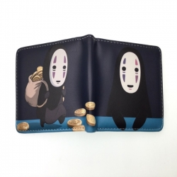 Spirited Away Anime two fold  Short wallet 11X9.5CM 60G 