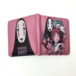 Spirited Away Anime two fold  Short wallet 11X9.5CM 60G 