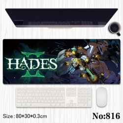 Hades Anime peripheral computer mouse pad office desk pad multifunctional pad 80X30X0.3cm
