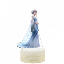 K-Pop Demon Hunters Acrylic Night Light 16 Color-changing USB Interface Box Set 19X7X4CM white base