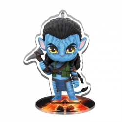 Avatar Q version Multifunctional Acrylic Keychain Stand figure Plates Keychain 8cm