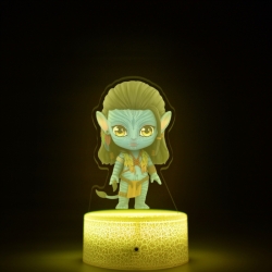 Avatar Acrylic Night Light 16 Color-changing USB Interface Box Set 19X7X4CM white base