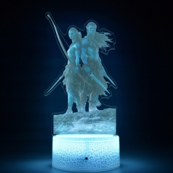 Avatar Acrylic Night Light 16 Color-changing USB Interface Box Set 19X7X4CM white base