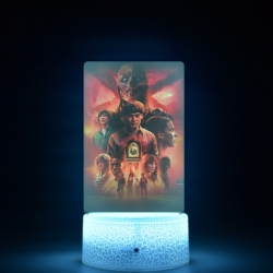 Stranger Things Acrylic Night Light 16 Color-changing USB Interface Box Set 19X7X4CM white base