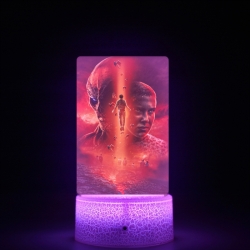 Stranger Things Acrylic Night Light 16 Color-changing USB Interface Box Set 19X7X4CM white base