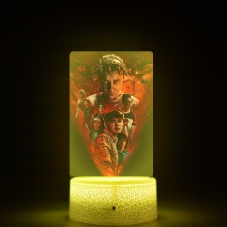 Stranger Things Acrylic Night Light 16 Color-changing USB Interface Box Set 19X7X4CM white base