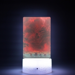 Stranger Things Acrylic Night Light 16 Color-changing USB Interface Box Set 19X7X4CM white base