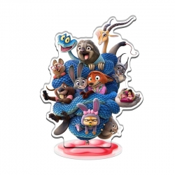 Zootopia celebrity merchandise acrylic Standing figure Plates Keychain 16CM