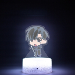 Alien Stage Q version Acrylic night light 16 kinds of color changing USB interface box 14X7X4CM white base