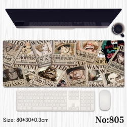 One Piece Anime peripheral computer mouse pad office desk pad multifunctional pad 80X30X0.3cm