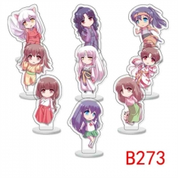 Inuyasha Anime Character acrylic Small Standing Plates  Keychain 6cm a set of 9