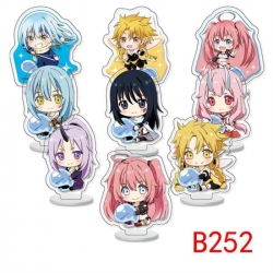 That Time I Got Slim Anime Character acrylic Small Standing Plates  Keychain 6cm a set of 9
