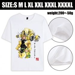 JoJos Bizarre Adventure Anime printed pure cotton short sleeved T-shirt from S to 4XL