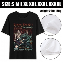 Demon Slayer Kimets Anime printed pure cotton short sleeved T-shirt from S to 4XL