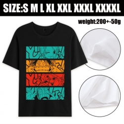 One Piece Anime printed pure cotton short sleeved T-shirt from S to 4XL
