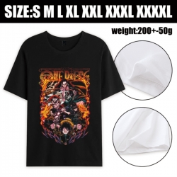 One Piece Anime printed pure cotton short sleeved T-shirt from S to 4XL