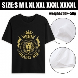 The Seven Deadly Sins Anime printed pure cotton short sleeved T-shirt from S to 4XL
