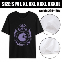 The Seven Deadly Sins Anime printed pure cotton short sleeved T-shirt from S to 4XL