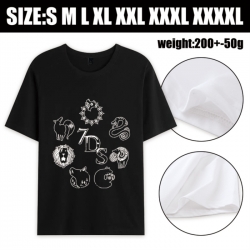 The Seven Deadly Sins Anime printed pure cotton short sleeved T-shirt from S to 4XL