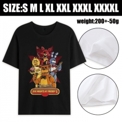 Five Nights at Freddys Anime printed pure cotton short sleeved T-shirt from S to 4XL