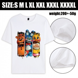 Five Nights at Freddys Anime printed pure cotton short sleeved T-shirt from S to 4XL