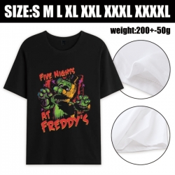 Five Nights at Freddys Anime printed pure cotton short sleeved T-shirt from S to 4XL