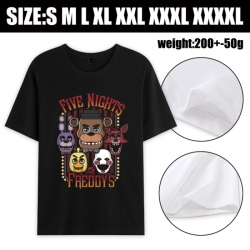 Five Nights at Freddys Anime printed pure cotton short sleeved T-shirt from S to 4XL