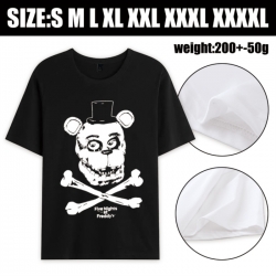 Five Nights at Freddys Anime printed pure cotton short sleeved T-shirt from S to 4XL
