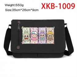 Labubu Anime Retro Canvas Shoulder Bag Crossbody Bag Mailman Bag 35x26x9cm