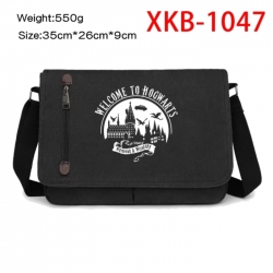 Harry Potter Anime Retro Canvas Shoulder Bag Crossbody Bag Mailman Bag 35x26x9cm