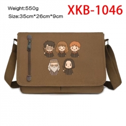 Harry Potter Anime Retro Canvas Shoulder Bag Crossbody Bag Mailman Bag 35x26x9cm