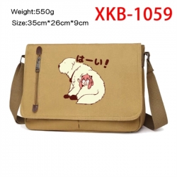 SPY&times;FAMILY Anime Retro Canvas Shoulder Bag Crossbody Bag Mailman Bag 35x26x9cm
