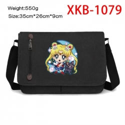 sailormoon Anime Retro Canvas Shoulder Bag Crossbody Bag Mailman Bag 35x26x9cm