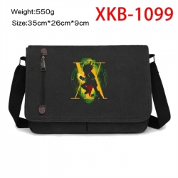 HunterXHunter Anime Retro Canvas Shoulder Bag Crossbody Bag Mailman Bag 35x26x9cm